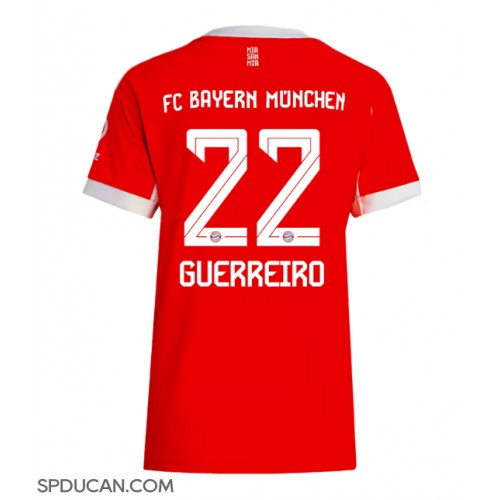 Zenski Nogometni Dres Bayern Munich Raphael Guerreiro #22 Domaci 2025-26 Kratak Rukav